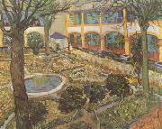 Vincent Van Gogh The Courtyard of the Hosptial at Arles (nn04) oil painting picture wholesale
